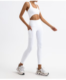 Women Fitness Tank Top and Yoga Pants Two-Piece Set
