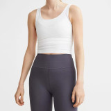 Women Yoga Irregular Padded Tank Top for Fitness and Running