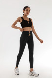 Women Fitness Padded Wrap Yoga Top