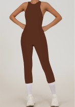 Women Sleeveless Fitness Yoga Padded Stretch Quick-Dry Fitness Jumpsuit Women Sleeveless Fitness Yoga Padded Stretch Quick-Dry Fitness Jumpsuit