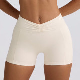 Women Padded Running Fitness Shorts Halter Neck Yoga Two-Piece Set