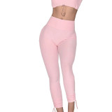 Women Padded Tank Top and Fitness Shorts Two-Piece Set