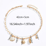 Sun Pearl Shell Necklace Women’s Summer Layered Pendant