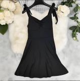 Women Spring/Summer Sexy Solid Strap Dress
