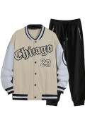 Men's fall American casual baseball jacket