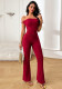 Sexy Slim-Fit Low Back Jumpsuit Autumn Tight-Fitting Romper