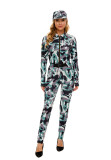 Women Camouflage Jumpsuit