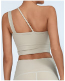 Quick Dry Asymmetric One Shoulder Yoga Tank