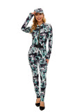 Women Camouflage Jumpsuit