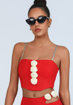 Women Yoga Tank Top with Padded Rose Stretch Quick-Dry Fitness Bra