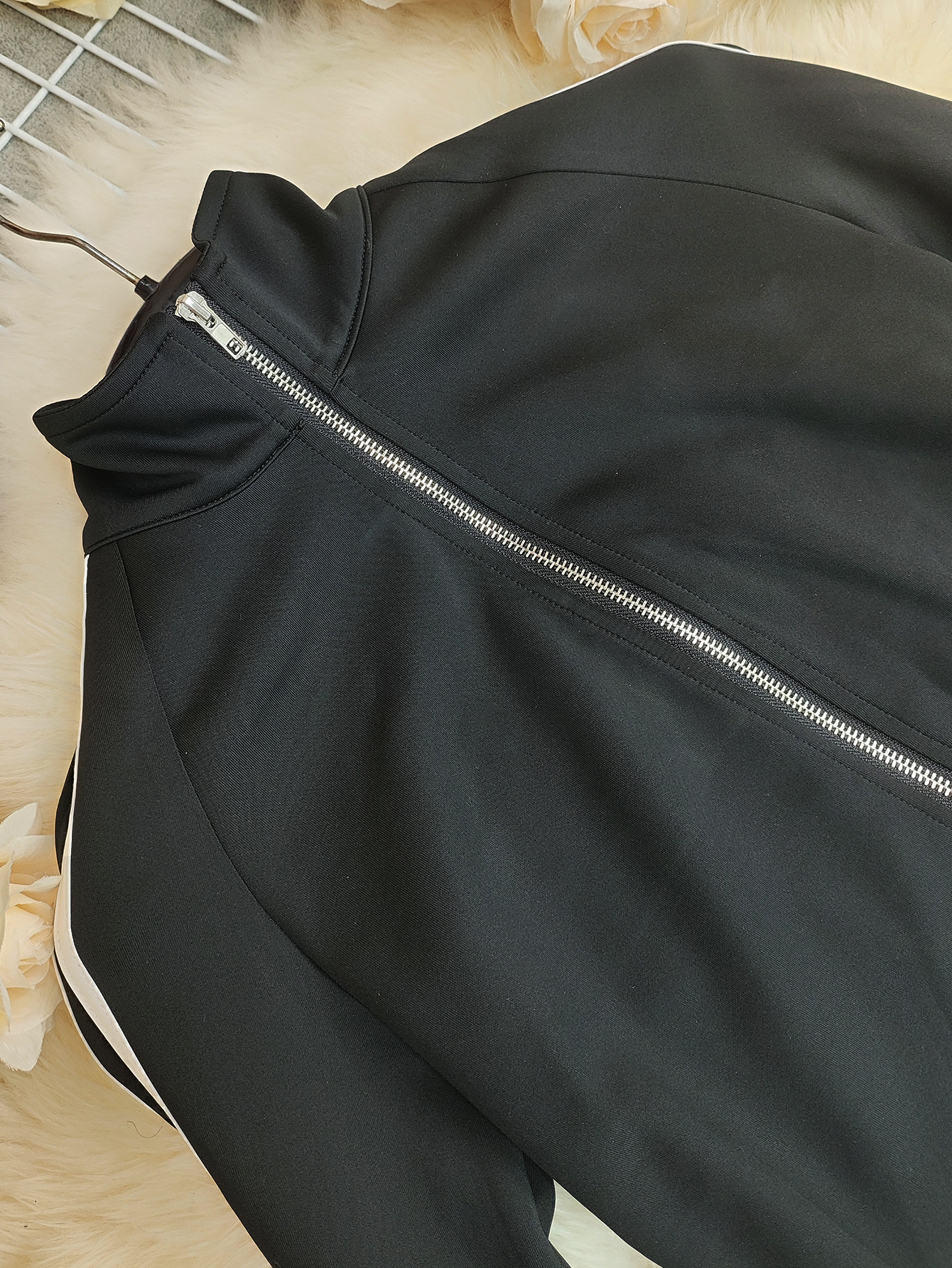 Spring Women's Striped Long-Sleeve Top & Pants Set Casual Sports Outfit