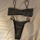 Sexy Rhinestone Bikini Set Two-Piece Swimsuit