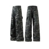 Women Autumn Print Woven Pants