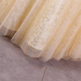 Women Colorful Tulle Off-Shoulder Tutu Evening Dress（Processing time need 3-6 days）