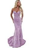 Women Clothing Fishtail Sequined Strapless Birthday Party Evening Dress（Processing time need 3-6 days）