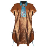 Plus-size African Women printed two-piece dress
