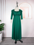 Plus-size African Women beaded dress