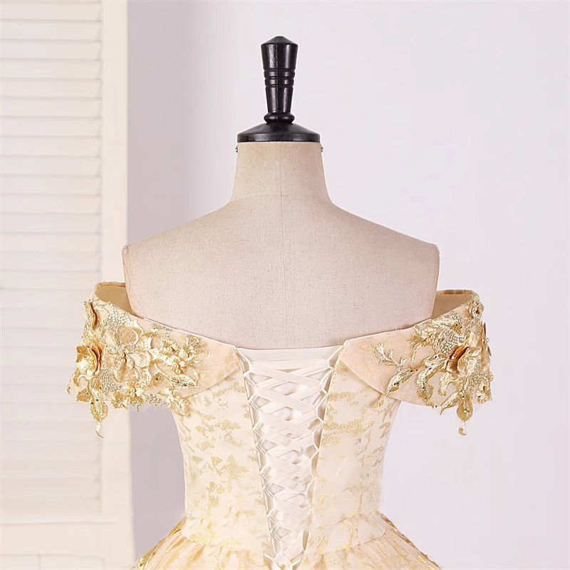 Women Colorful Tulle Off-Shoulder Tutu Evening Dress(Processing time need 3-6 days)