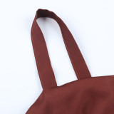 Women Sexy Backless Bodycon Strap Dress