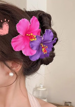 Women Bohemian Egg Beach Hibiscus Flower Headpiece