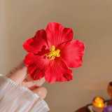 Women Spring/Summer Beach Holidays Lily and Hibiscus Hairpin