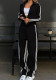 Spring Women's Striped Long-Sleeve Top & Pants Set Casual Sports Outfit