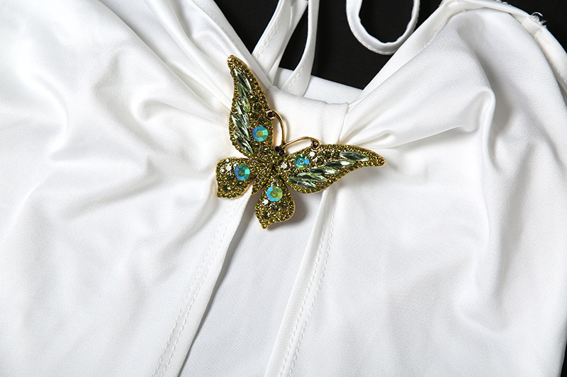 Summer Sexy Low-Back Lace-Up Long Dress Chic High-Slit Halter Neck Gown