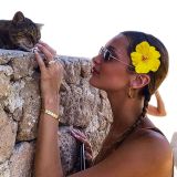 Women Approximately 10cm Simulated Hibiscus Hairpin Headpiece Multi-Color Flower Swimsuit Travel Hair Accessory