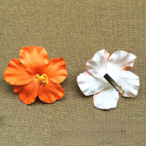 Women Bohemian Egg Beach Hibiscus Flower Headpiece