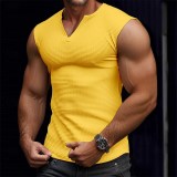 Men's Sporty Casual Coconut Tree Print Tank Top