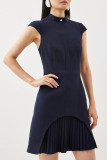 Women Sleeveless Round Neck Fringe Dress
