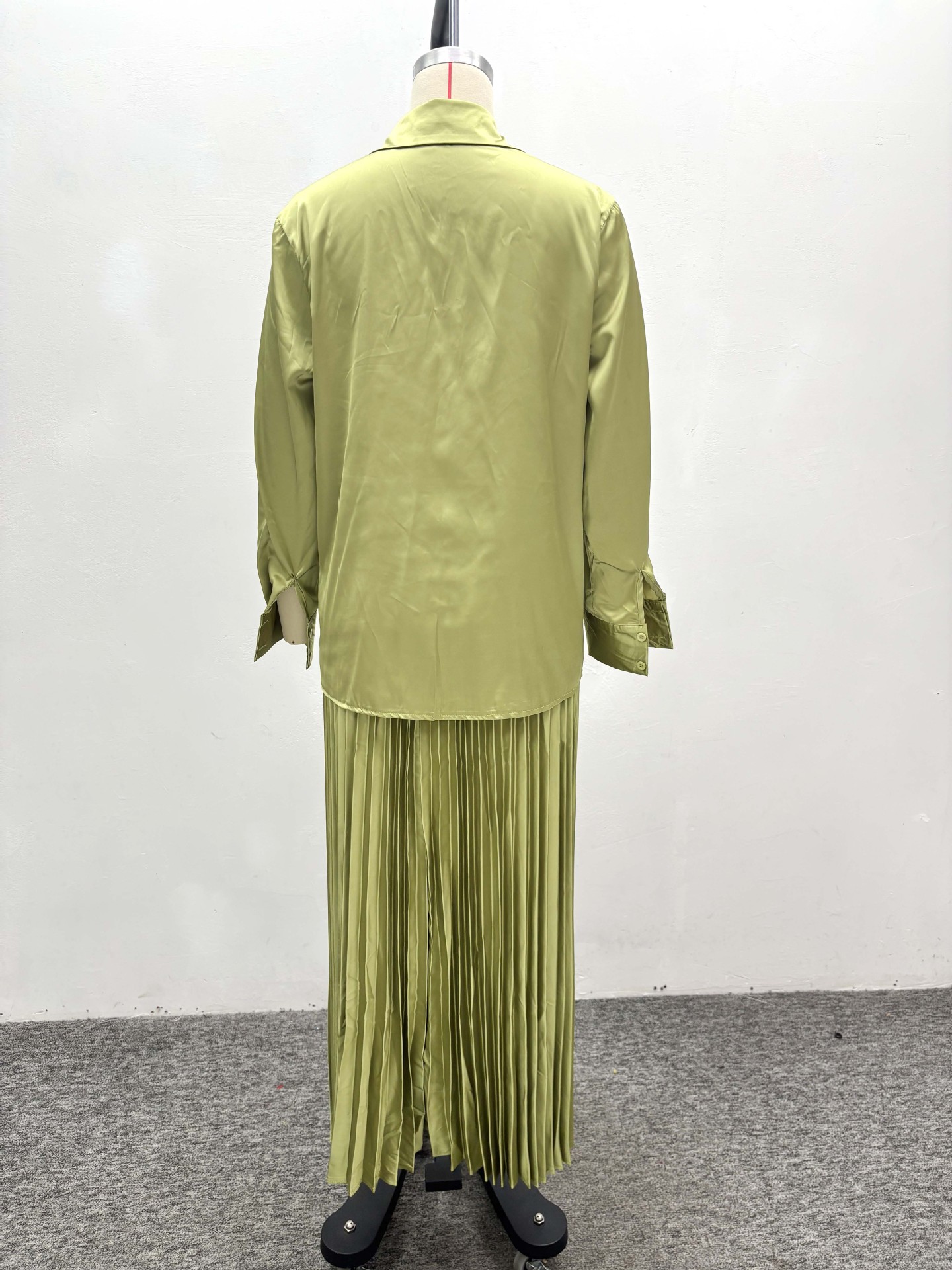 African Women summer long-sleeved pleated skirt two-piece set