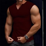 Men's Sporty Casual Coconut Tree Print Tank Top