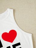 Women's Summer Letter Print Crop Tank Top
