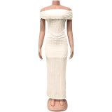 Women's Summer Fashion Off-Shoulder Dress