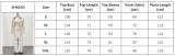 Plus-size African Women long-sleeved turndown collar striped shirt and two-piece pants set