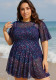 Plus Size Tummy-Control Lace One-Piece Swimsuit
