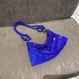 Women Pink Rhinestone Encrusted Handbag