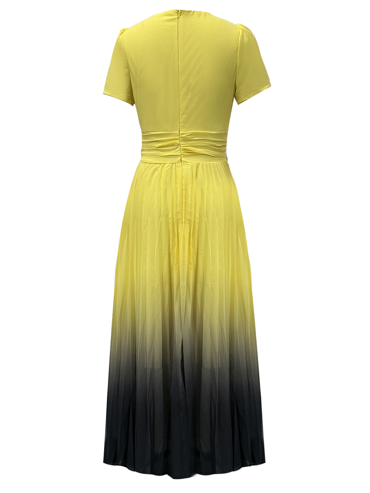 Women Short-Sleeved Ombre Dress