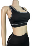 Women Zippered Thumb-Sleeve Long-Sleeved Top and Pants Three-Piece Set