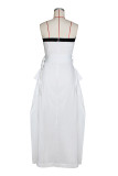 Women Sleeveless Wrap-On Belted Dress