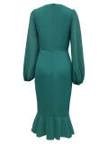 Women Long-Sleeved Bodycon Dress