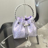 Women Autumn/Winter Bucket Bag Drawstring Beaded Shoulder/Crossbody Handbag