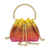 Women Autumn/Winter Bucket Bag Drawstring Beaded Shoulder/Crossbody Handbag