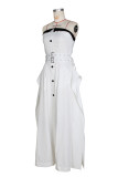 Women Sleeveless Wrap-On Belted Dress