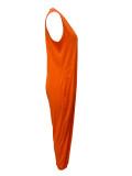 Women V-Neck Sleeveless Jumpsuit