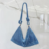 Women Pink Rhinestone Encrusted Handbag