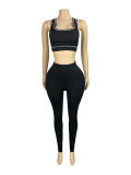 Women Zippered Thumb-Sleeve Long-Sleeved Top and Pants Three-Piece Set