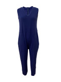 Women V-Neck Sleeveless Jumpsuit