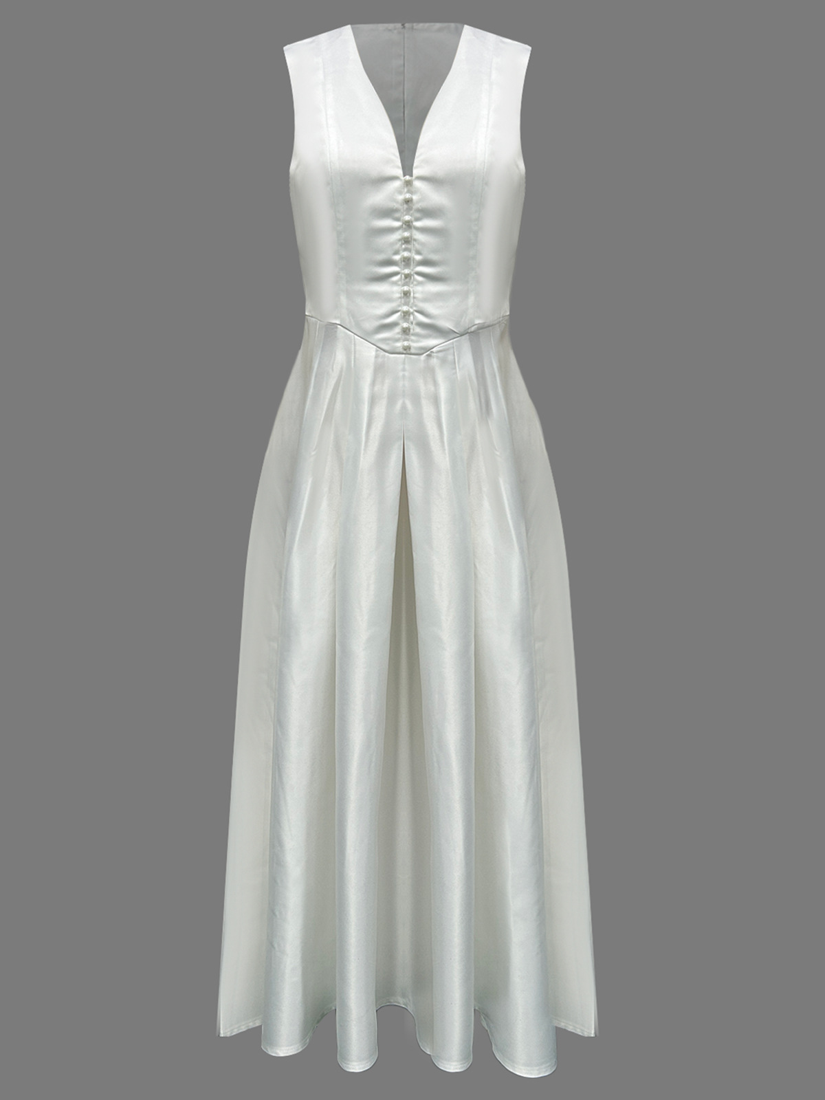 Women Summer V-Neck Sleeveless Dress